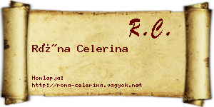 Róna Celerina névjegykártya